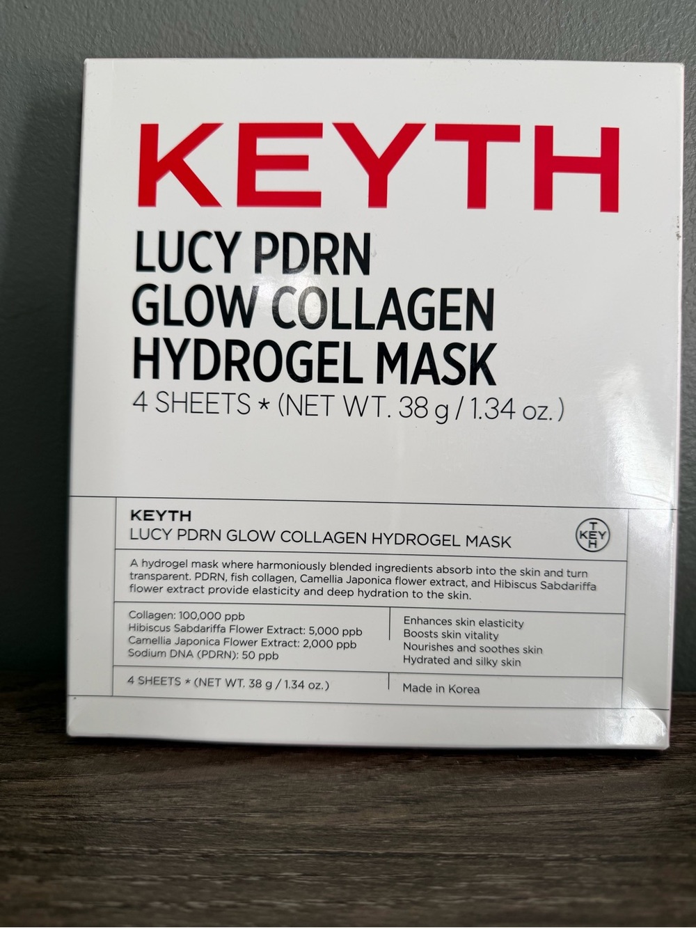 Lucy PDRN Glow Collagen Hydrogel Mask -4 masks